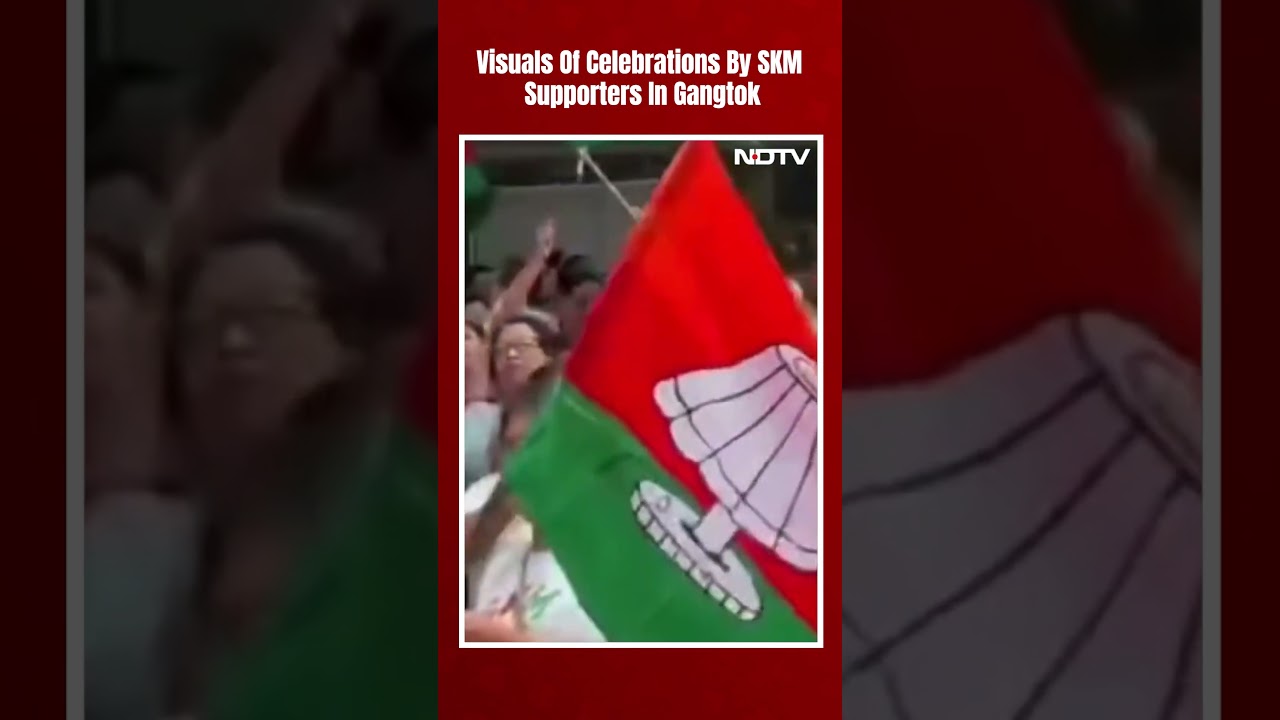 Sikkim Assembly Election Results | Visuals Of Celebrations By SKM Supporters In Gangtok