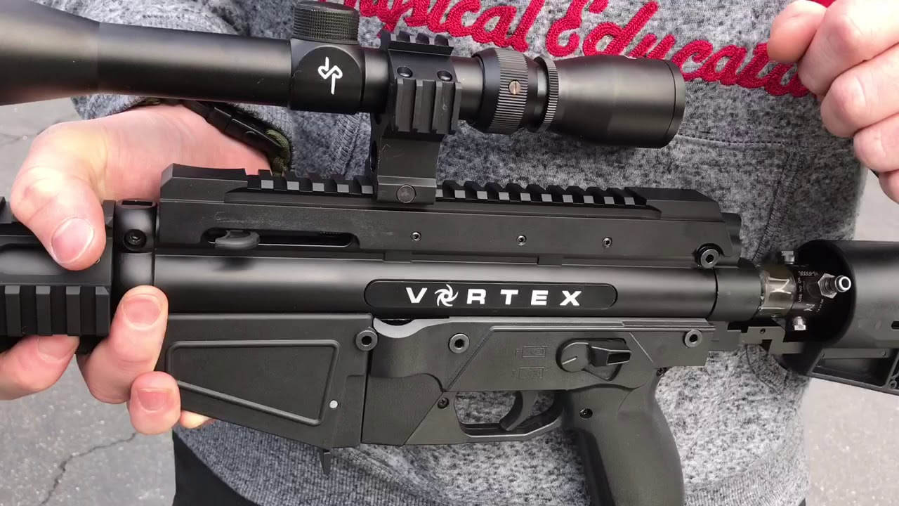 Tacamo Vortex Reacher Bolt Action Sniper Paintball Gun Shooting Demo