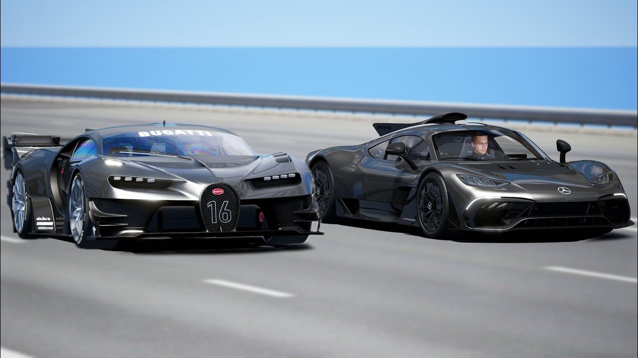 +10,000HP!!! Bugatti Vision GT vs Mercedes Benz AMG ONE | DRAG & TRACK RACE