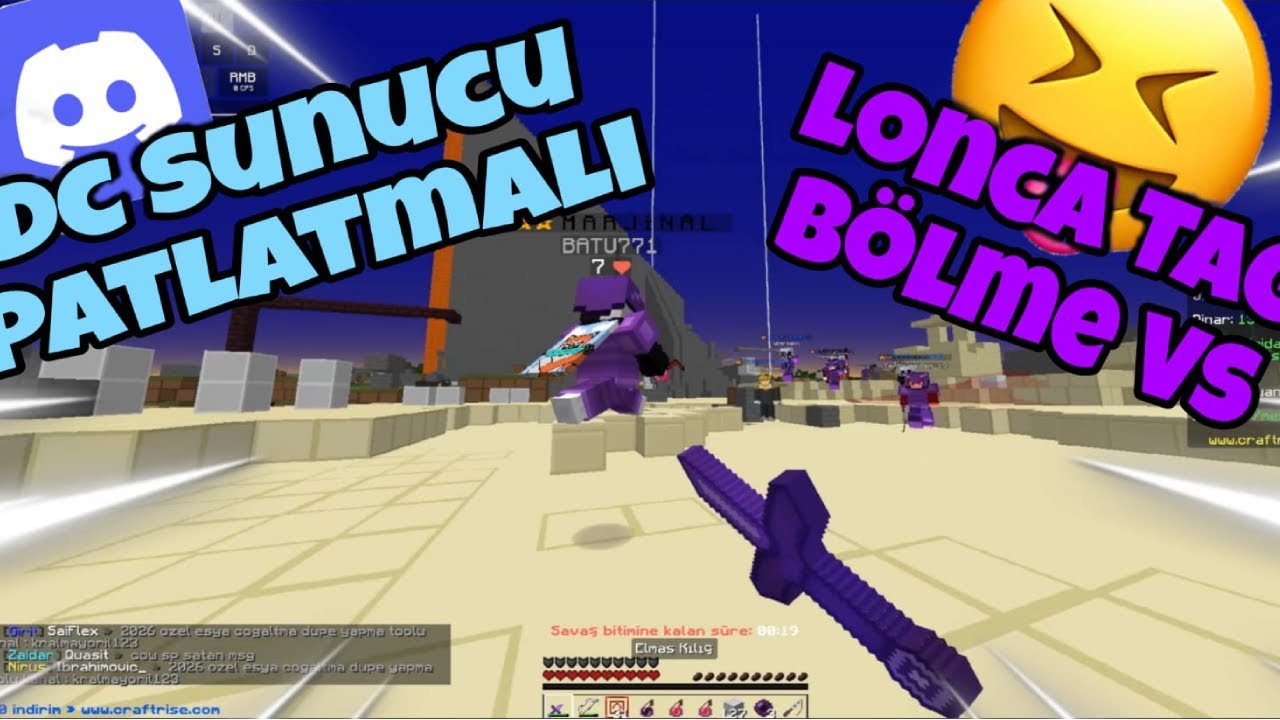 Marjinal Lonca Bölme PvP | Discord Patlatmalı #2  - Craftrise Survival Ametist