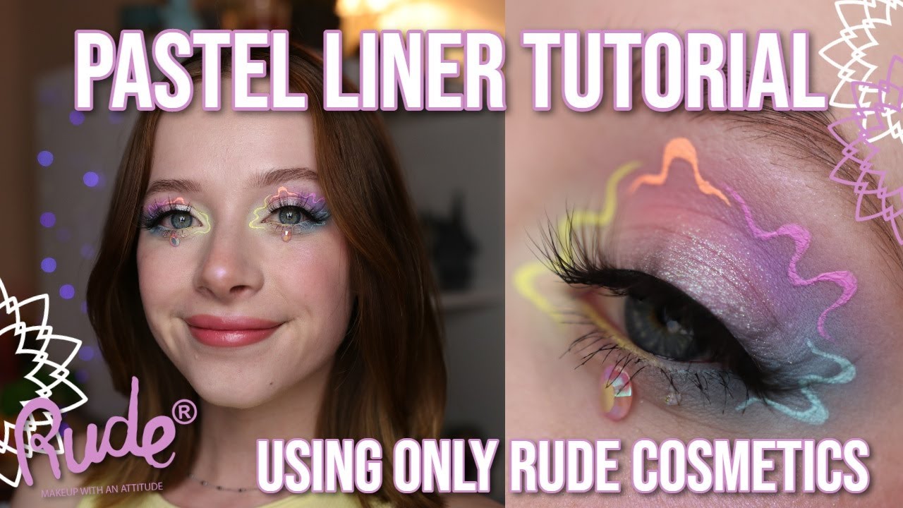 Pastel Liner Make-Up Tutorial | Using Mostly Rude Cosmetics Products!