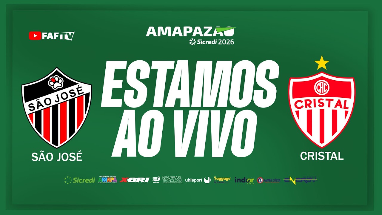SÃO JOSÉ X CRISTAL | AMAPAZÃO SICREDI 2026 | AO VIVO COM IMAGEM