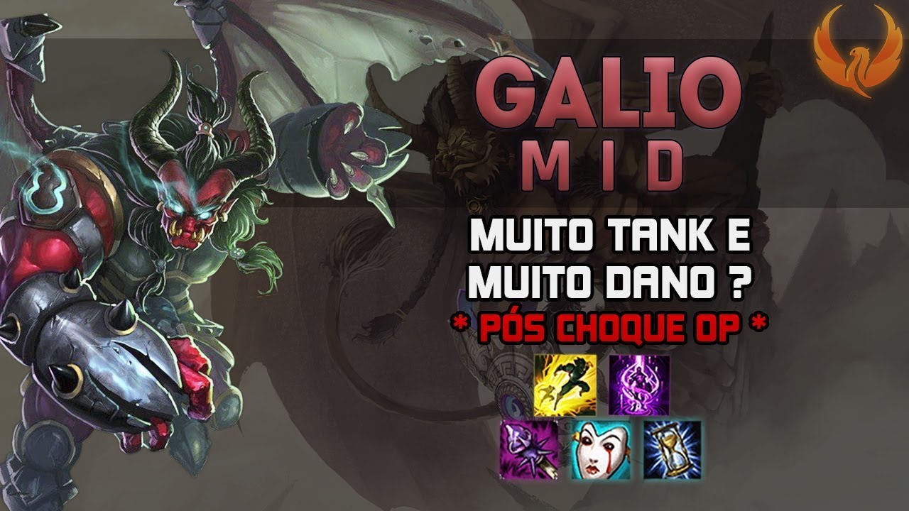 MUITO TANK E MUITO DANO? *PÓS CHOQUE OP* GALIO MID GAMEPLAY [PT-BR]