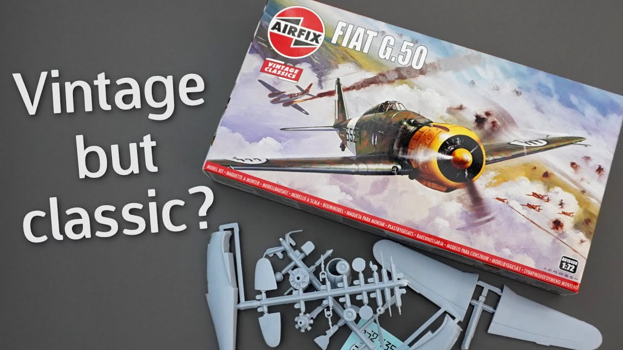 A Welcome Reissue? Airfix Fiat G.50 Vintage Classic in 1/72 Scale - Unboxing Review