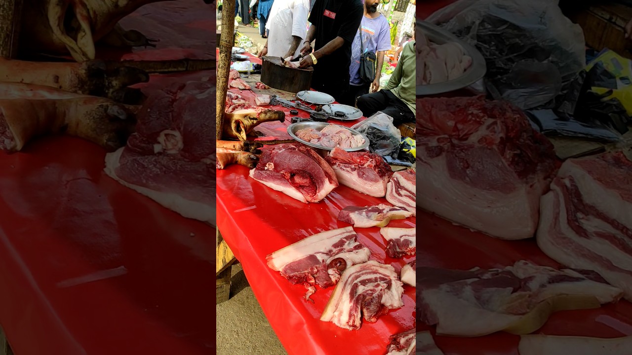 Pork Market in Guwahati || Guwahati pork Market #pork #guwahaticity #guwahatipork