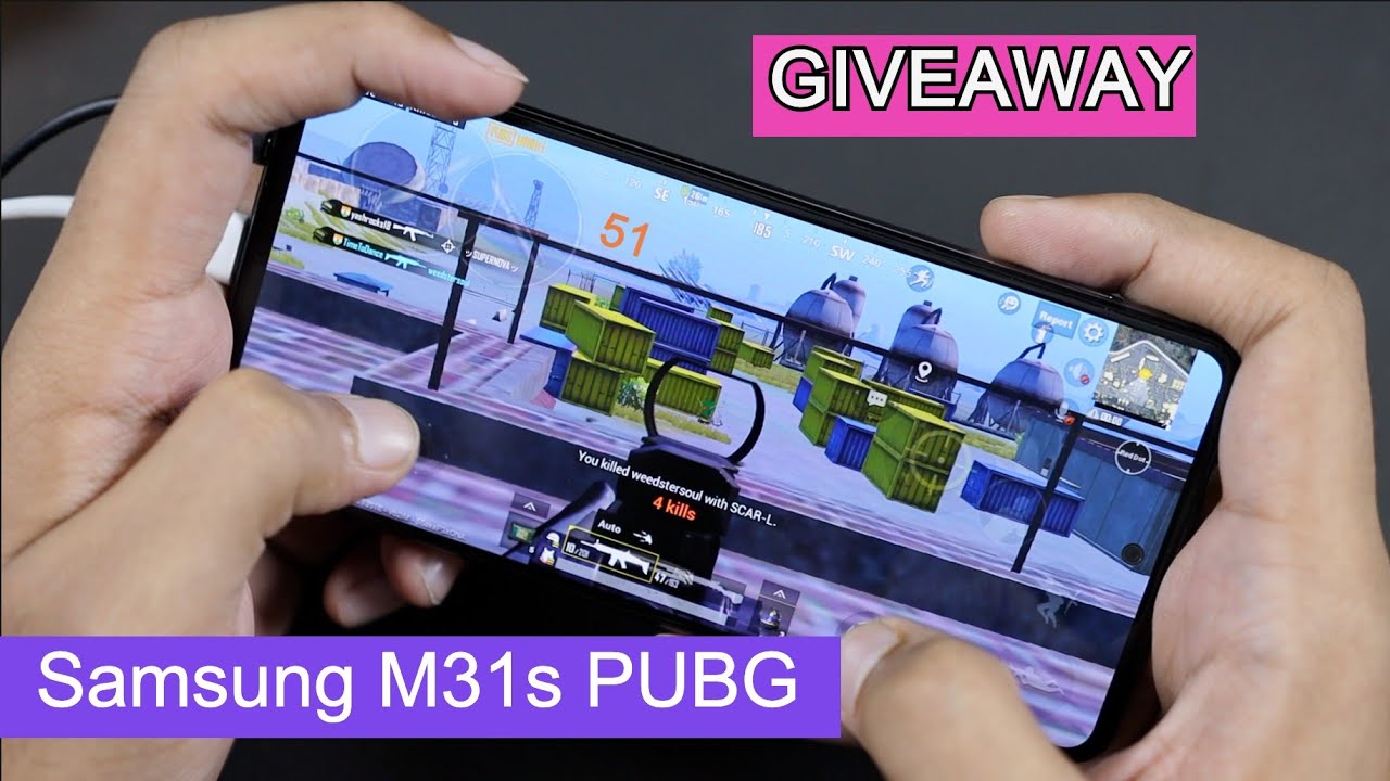 Samsung Galaxy M31s Pubg Mobile Gaming Test with FPS, Graphics Settings & Heating *GIVEAWAY* Hindi