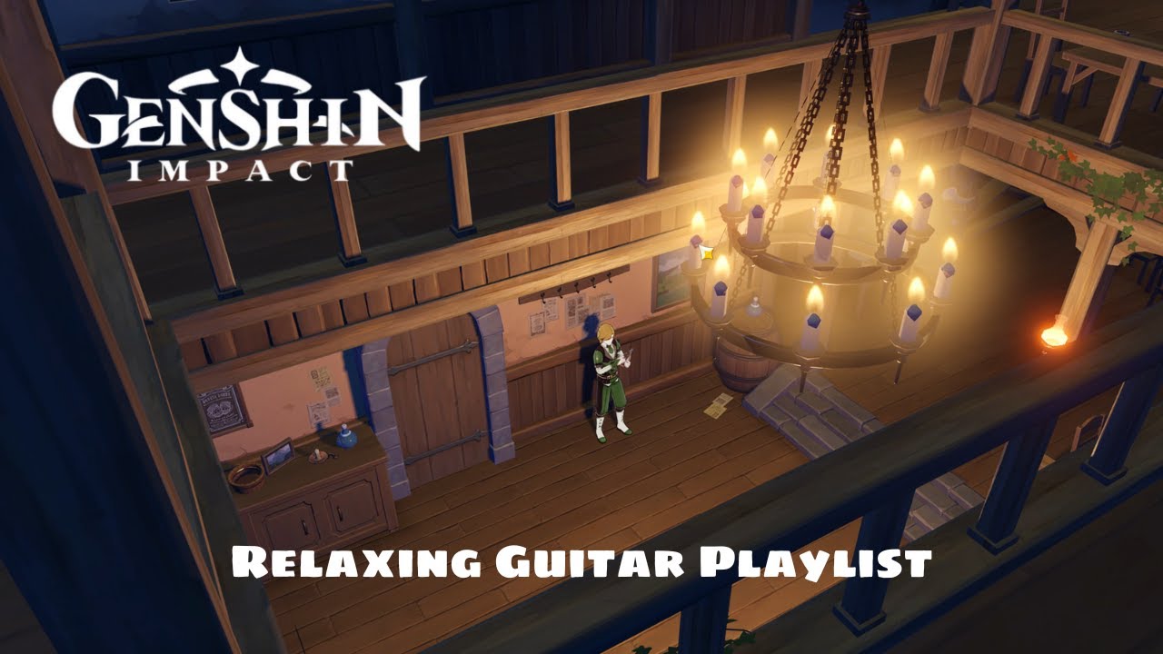 Relaxing Genshin Impact OST Music - Genshin Impact Guitar Music Playlist | Playlist With Rainsound