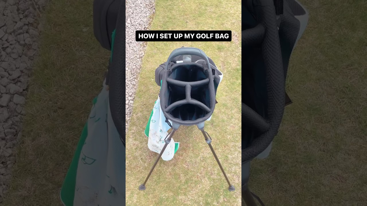 How I set up my golf bag - have I got it right? #golf #golfbag #golfshorts