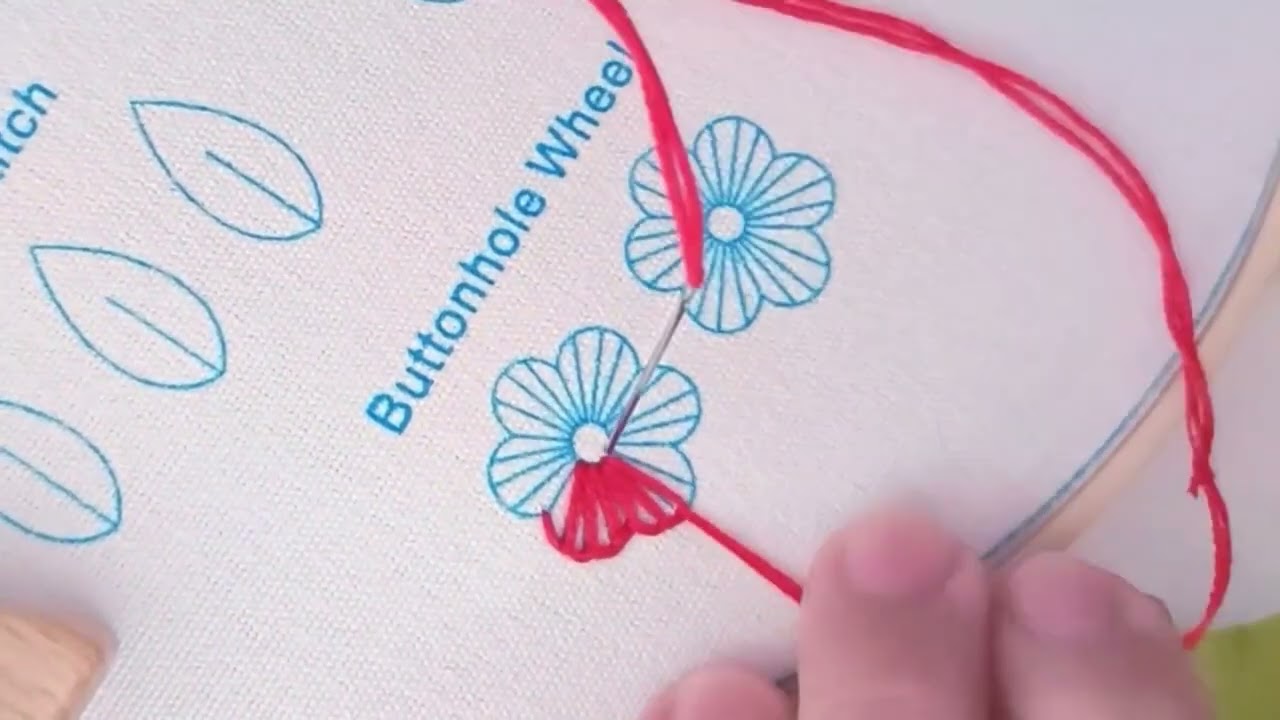 Buttonhole Stitch  &  Buttonhole Wheel Stitch