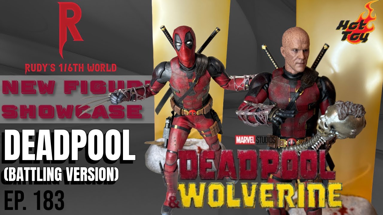 HOT TOYS: DEADPOOL (БОЕВАЯ ВЕРСИЯ)/(DEADPOOL & WOLVERINE): НОВАЯ ВИТРИНА ФИГУРОК, ВЫПУСК 183 #hot...