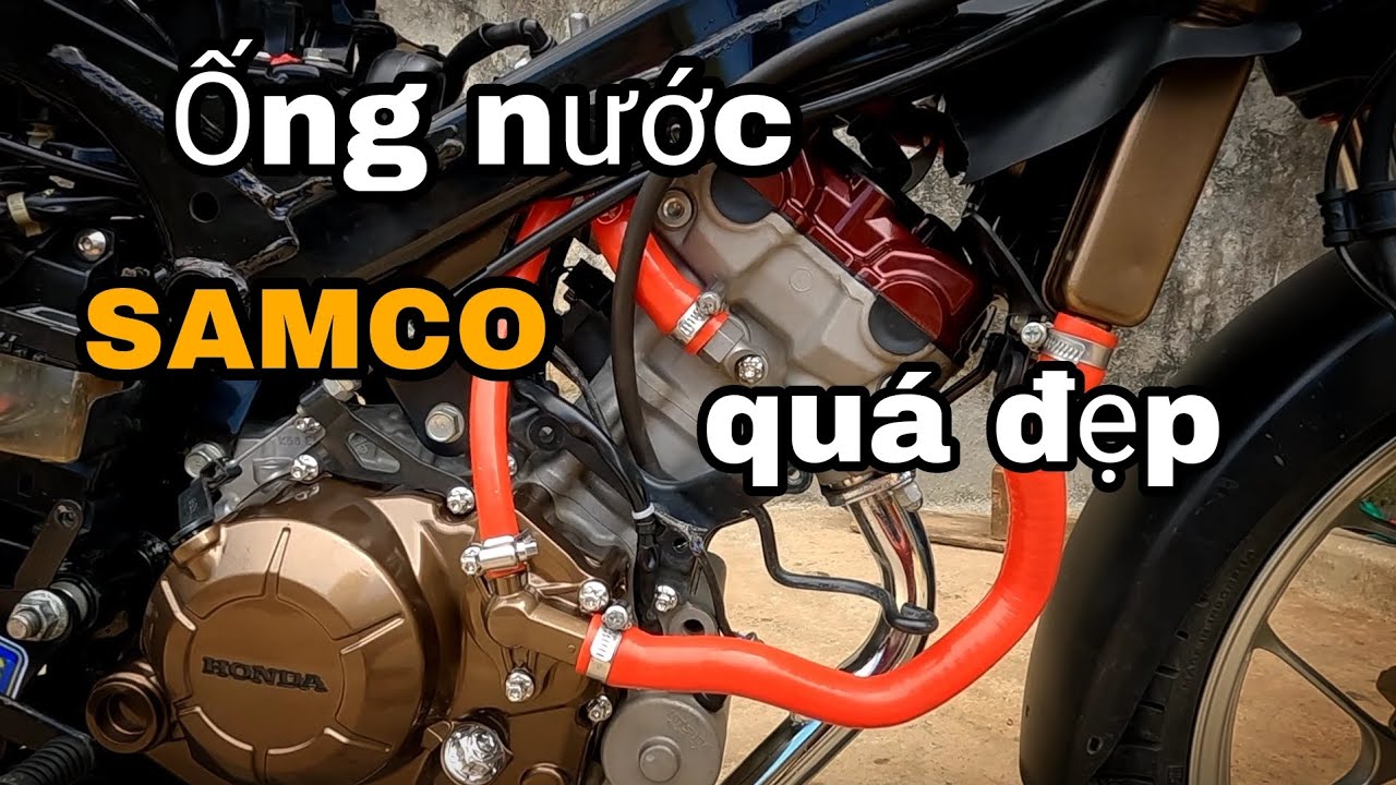 Ống nước SAMCO màu đỏ gắn cho Winner | tăng độ đẹp của chiếc xe
