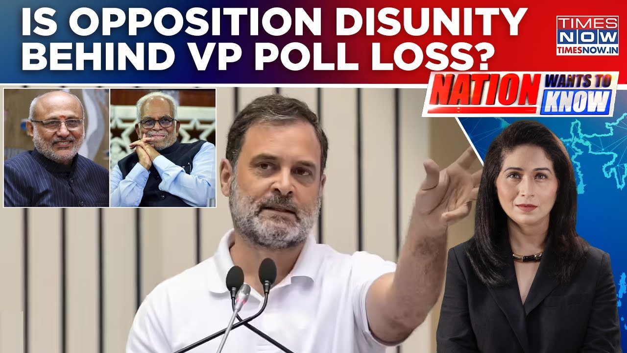 ‘Vote Chori’ Or Cross-Voting MPs? What Led To Rahul Gandhi’s VP Poll Defeat? | Nation Wants To Know