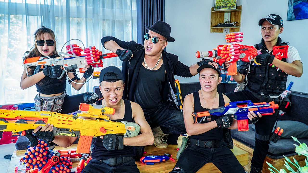 Игра LTT ​​Nerf War: Warriors SEAL X Nerf Guns Fight Braum Crazy The Vacation Failed