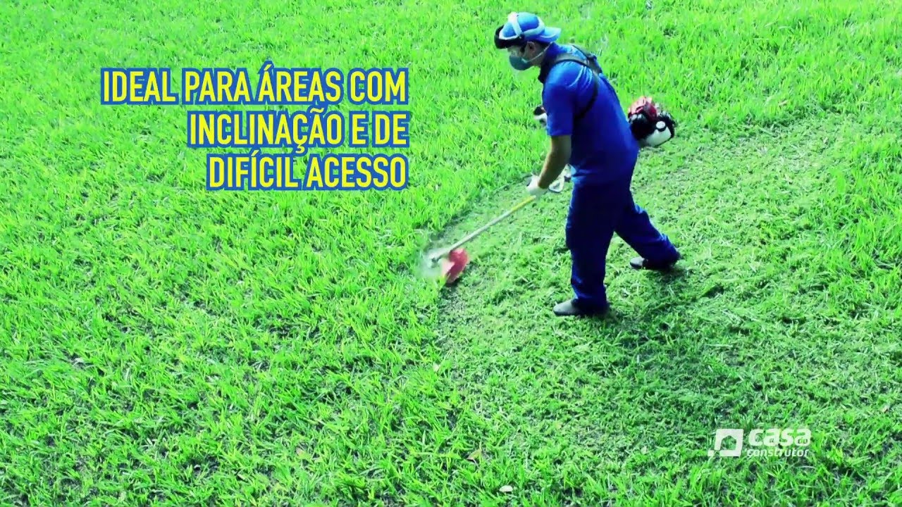 Como utilizar roçadeira de grama - Casa do Construtor