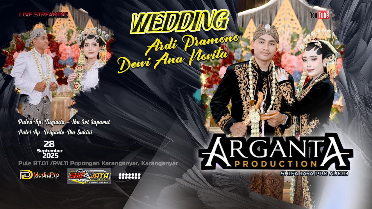 🔴LIVE ARGANTA PRODUCTION - PERNIKAHAN ARDI & DEWI - PULE POPONGAN - SHIFA JAYA AUDIO