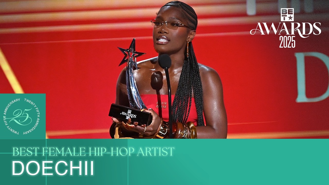 Doechii Takes Center Stage As Winner Of Best Female Hip Hop Artist! | BET Awards '25