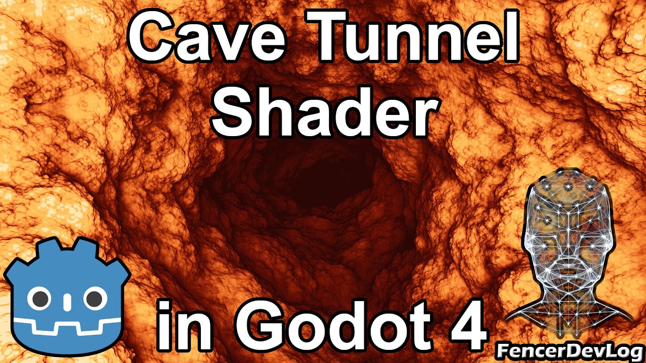 Godot 4: Cave tunnel shader (tutorial)