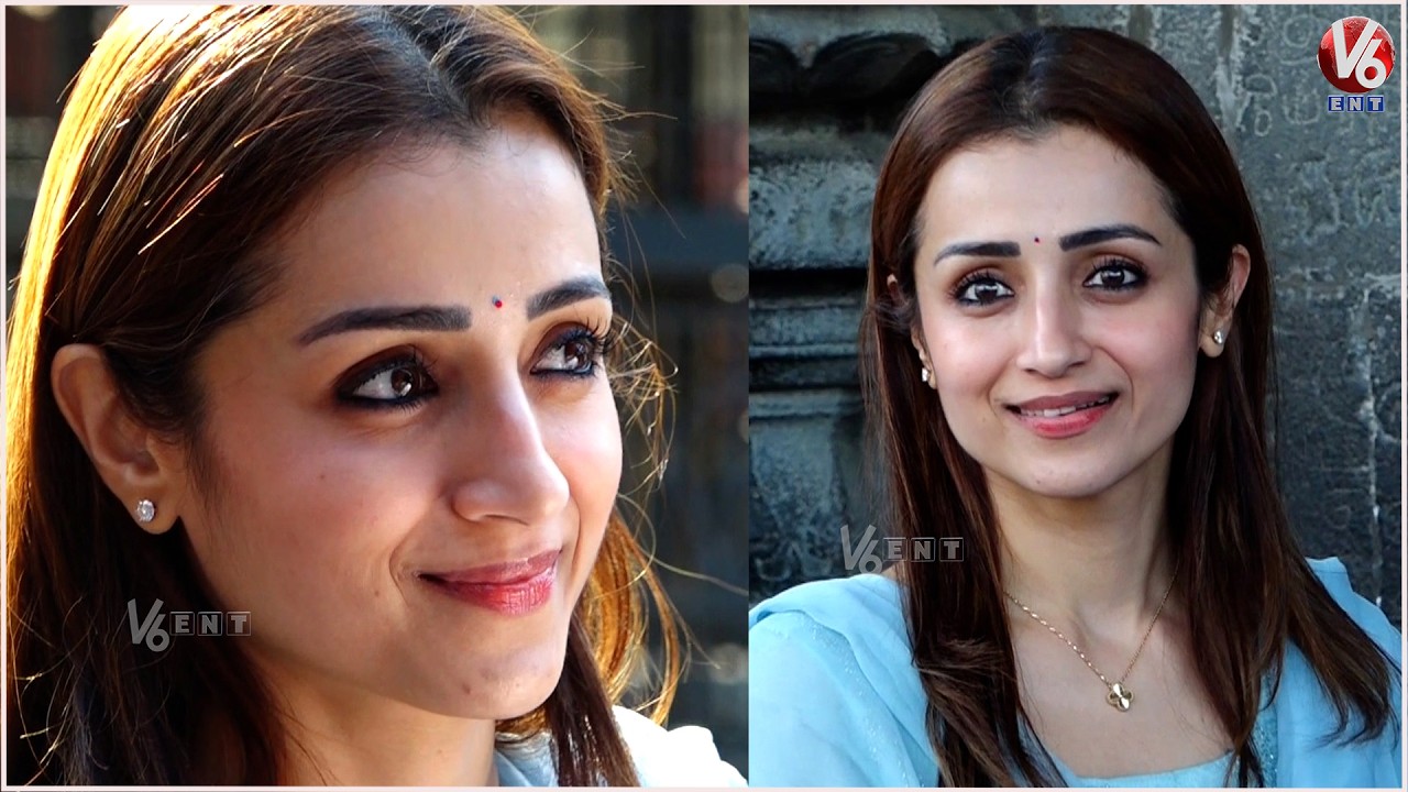 Actress Trisha Visits Tirumala Tirupati Temple | Actress Trisha Latest Video | V6Ent