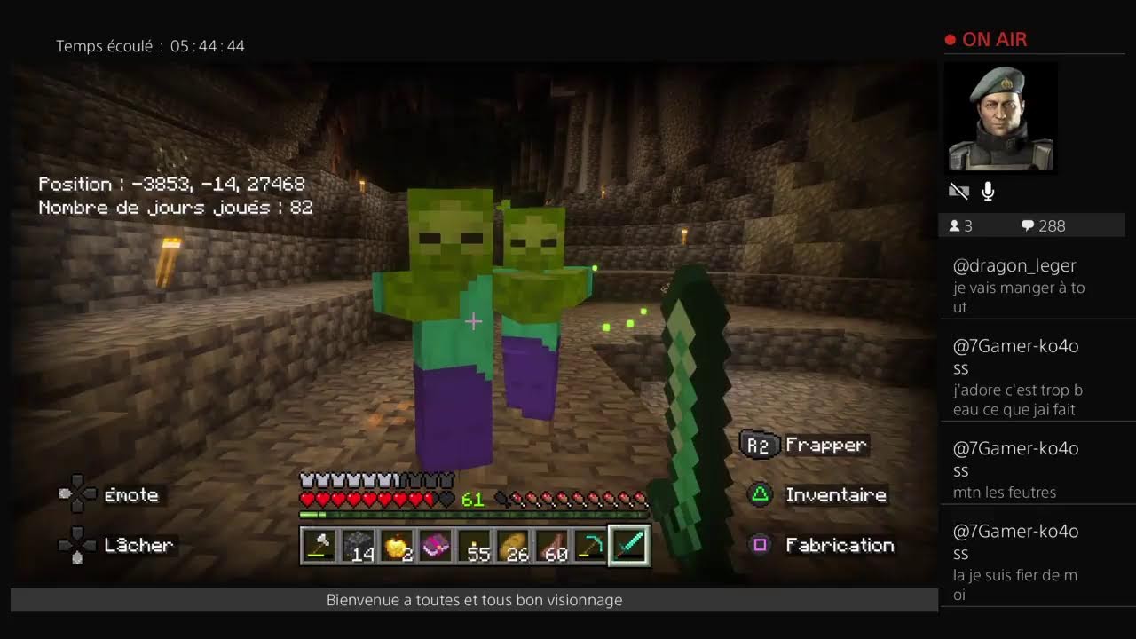 Minecraft:survie solo!!!!Essayons de trouver le manoir et plein d' autre choses