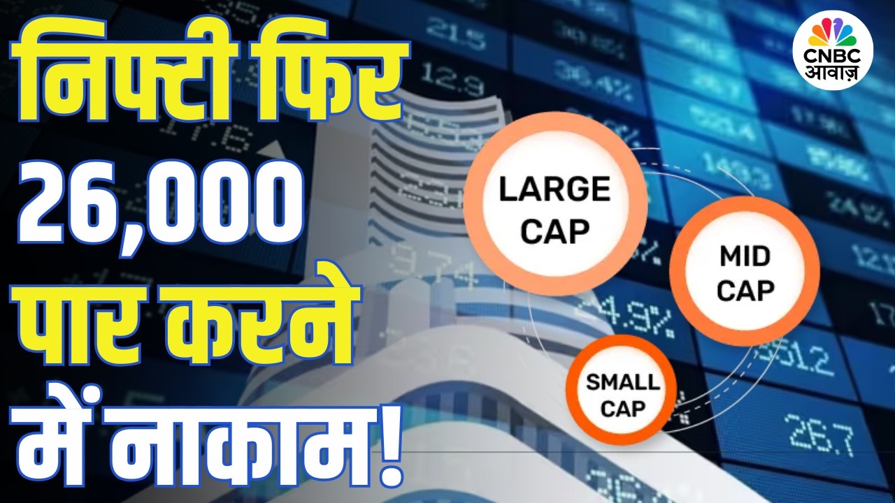 Midcap Mantra | निफ्टी फिर 26,000 पार करने में नाकाम! | Stock Market Today | Market Analysis