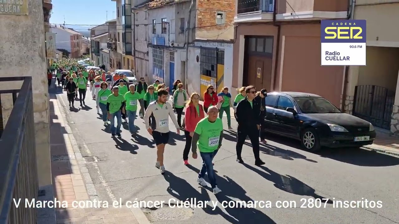 V Marcha contra el cáncer de Cuéllar y comarca con más de 2800 inscritos 
