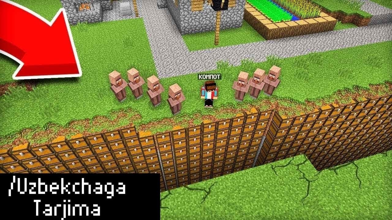 😱MINECRAFTDA YER OSTI YORIQIDAN 10 000 TA SANDIQ TOPDIM | MINECRAFT O'ZBEK TILIDA | TARJIMA