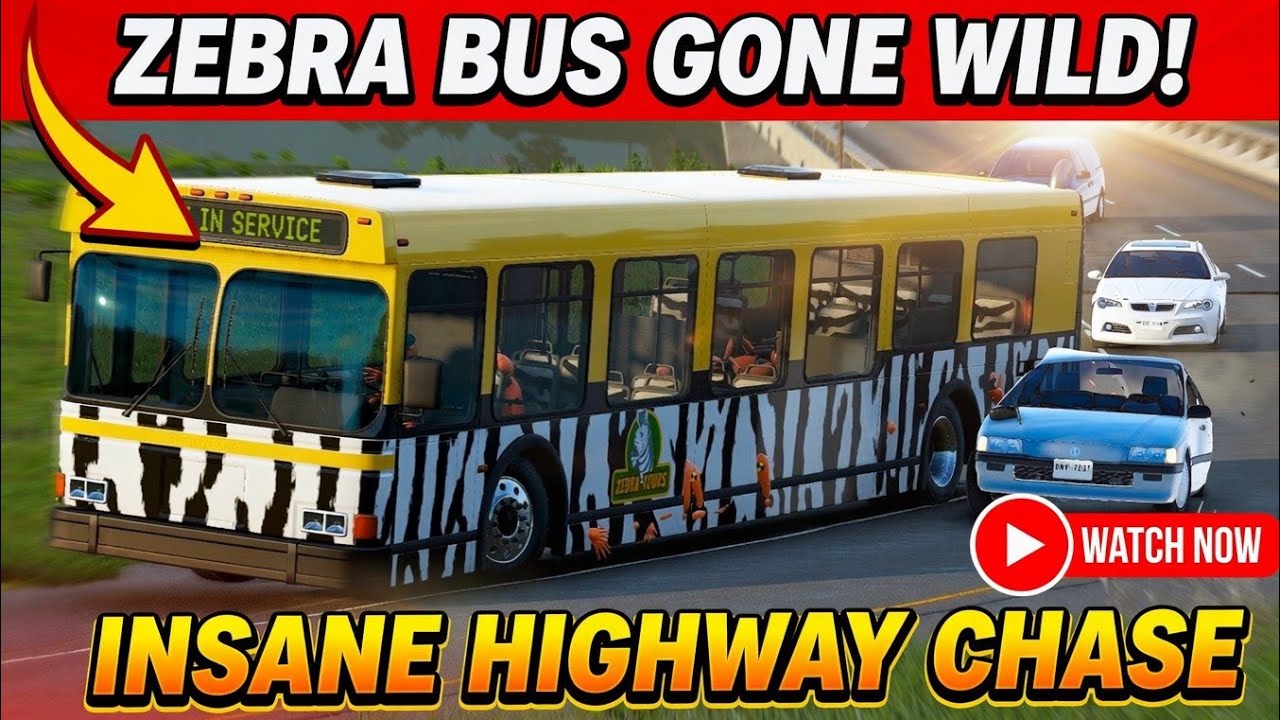 Crazy Morning Bus Ride in BeamNG.drive