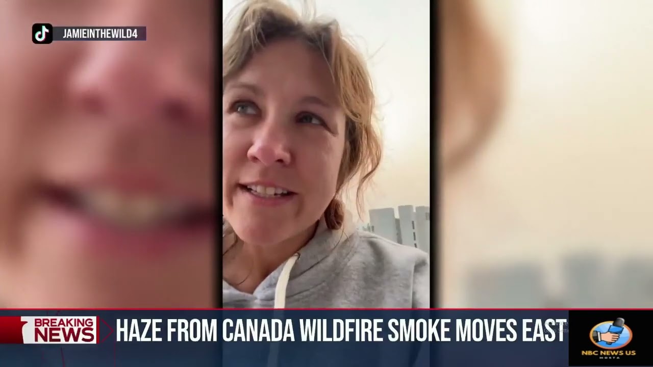 Massive wildfires burn out west as canadian smoke moves east