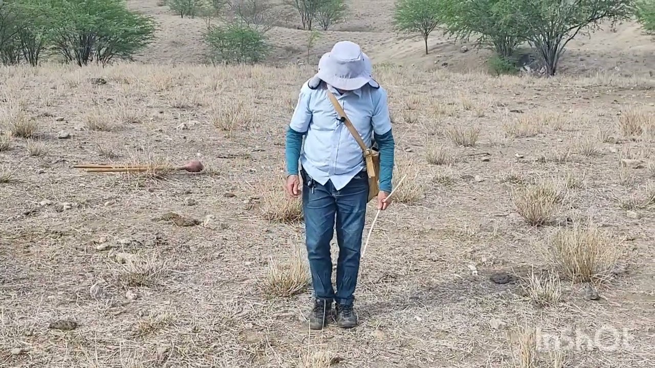 Luiz Alves, marcador de poços, enviou um vídeo da marcação do poço 1 da fazenda boa sorte, Sr JEOVÁ