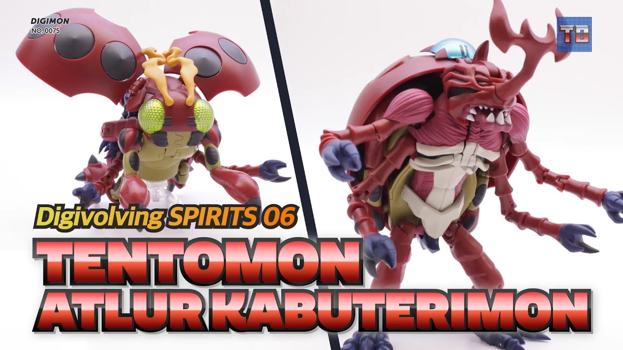 Digimon Digivolving Spirits 06 TENTOMON - ALTUR KABUTERIMON Toy Transform Video Review!