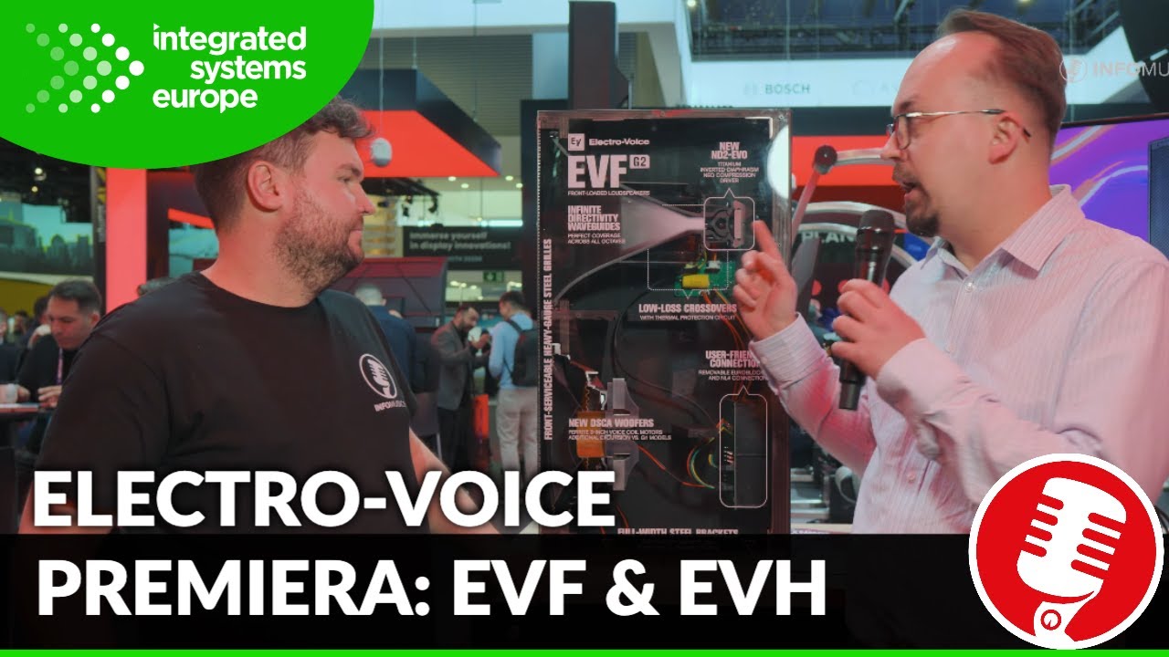 Odnowienie cenionej serii kolumn EVF EVH Electro-Voice | ISE 2026