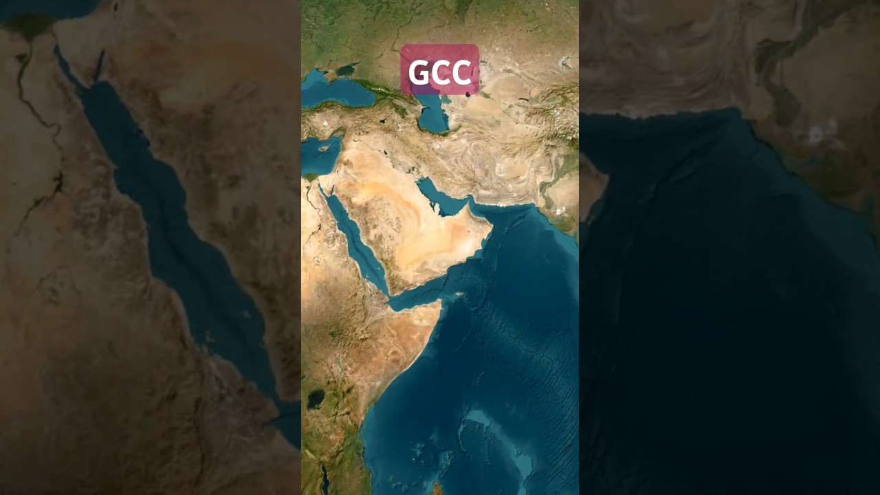 Gulf Cooperation Council (GCC) #geographythroughmaps #mapping #shortsfeed