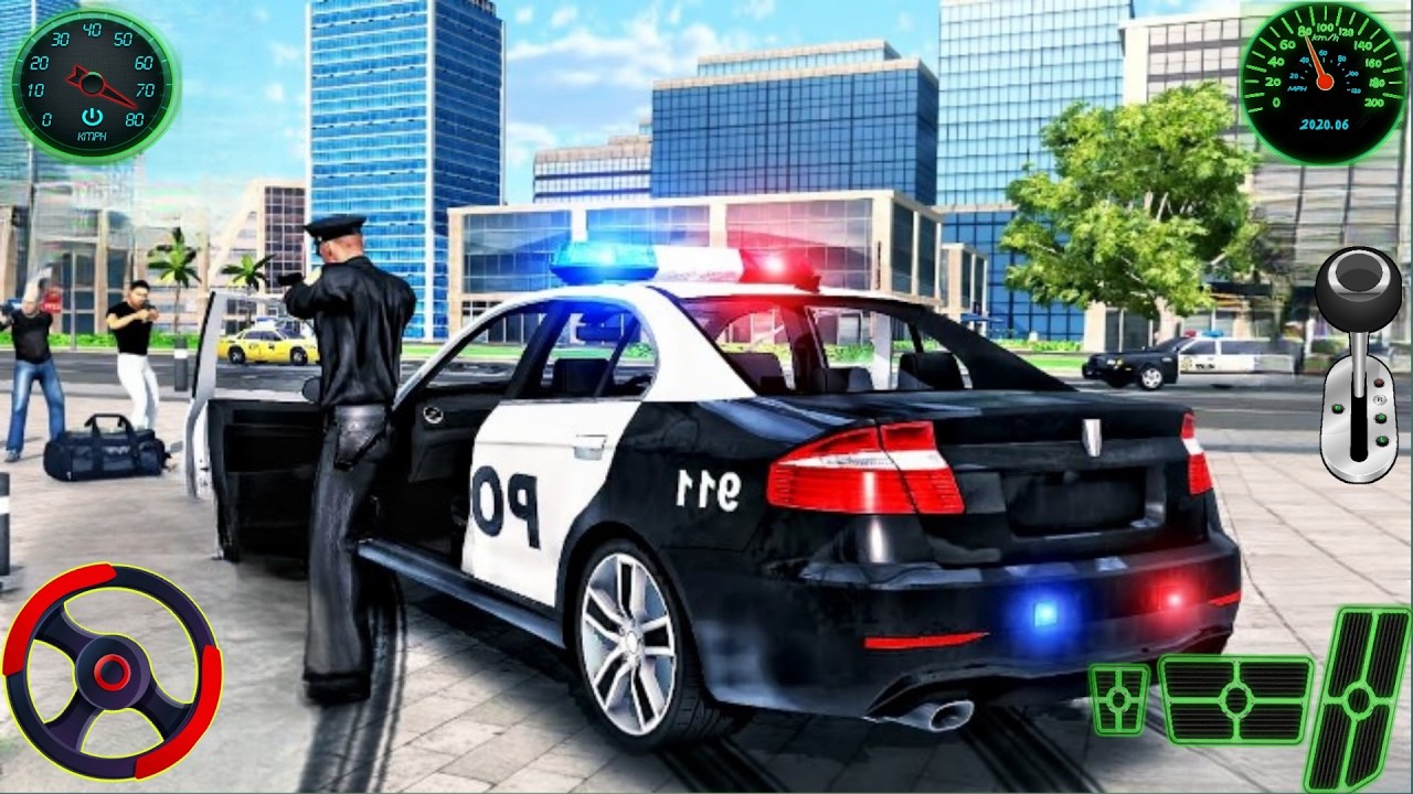 Real City Cop Pursuit Gameplay Android 🚨 🚓 Police Car Chase Simulator 3D 🚧