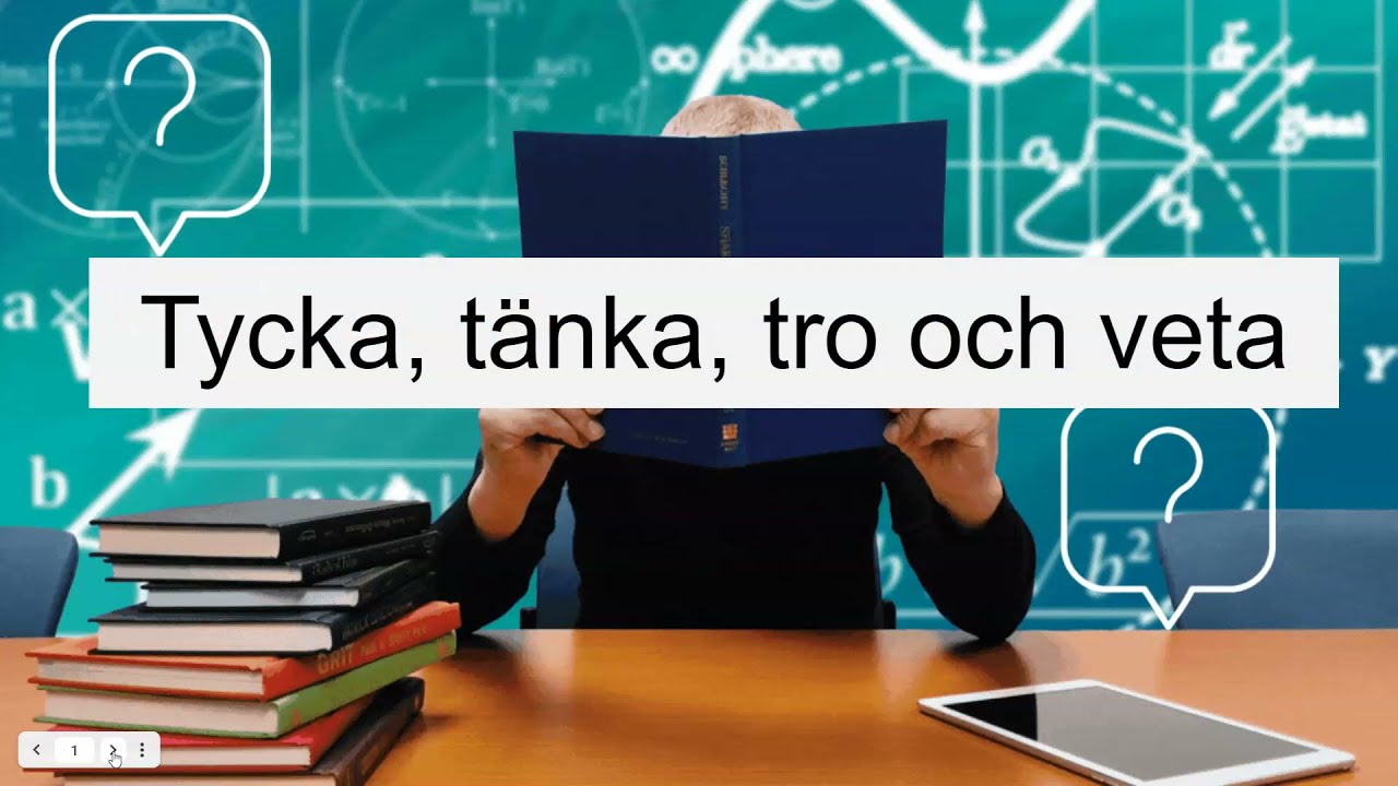 Tycka, tänka, tro och veta
