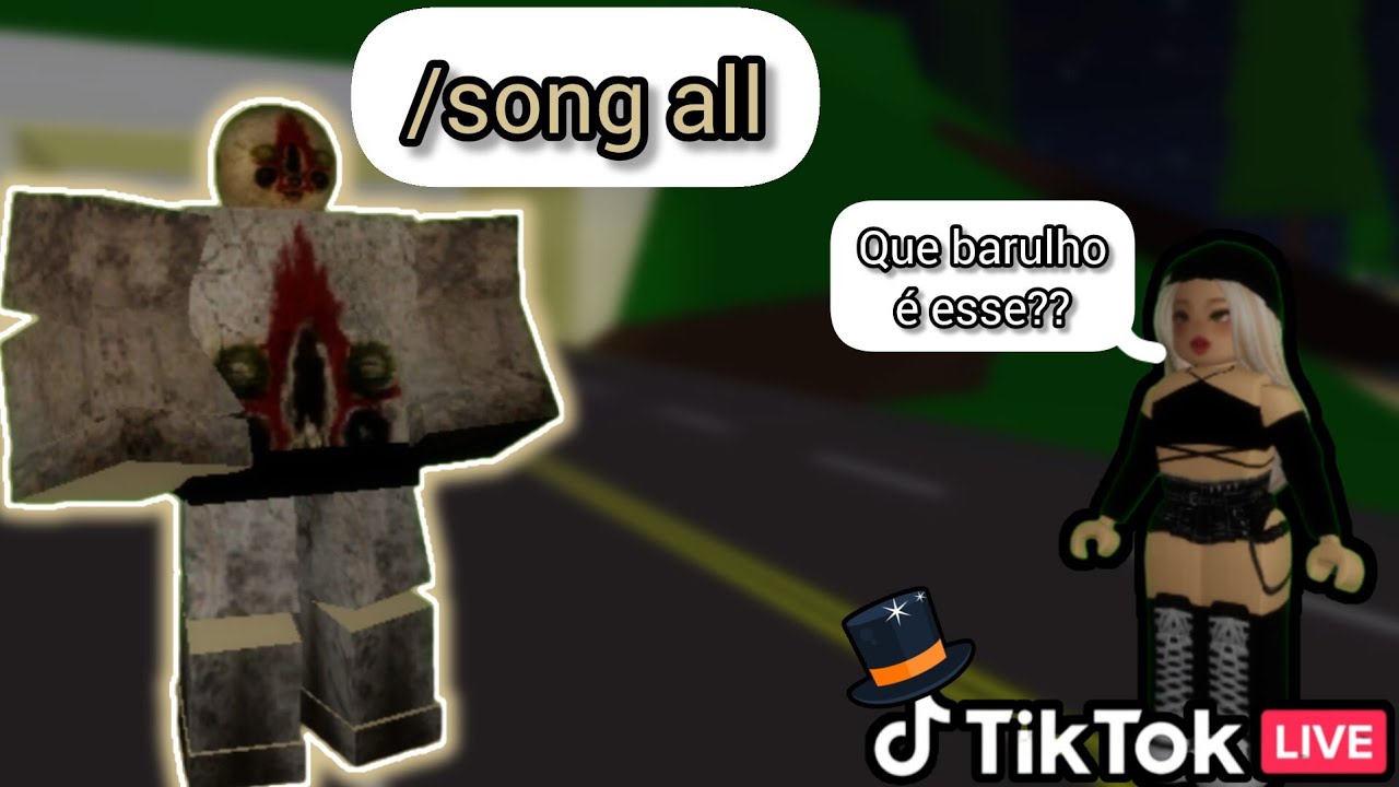 🎩USEI SCRIPT DE SOM NO BROOKHAVEN RP 🏡 INVADINDO LIVES E ASSUSTANDO COM SKIN GIGANTE 😂