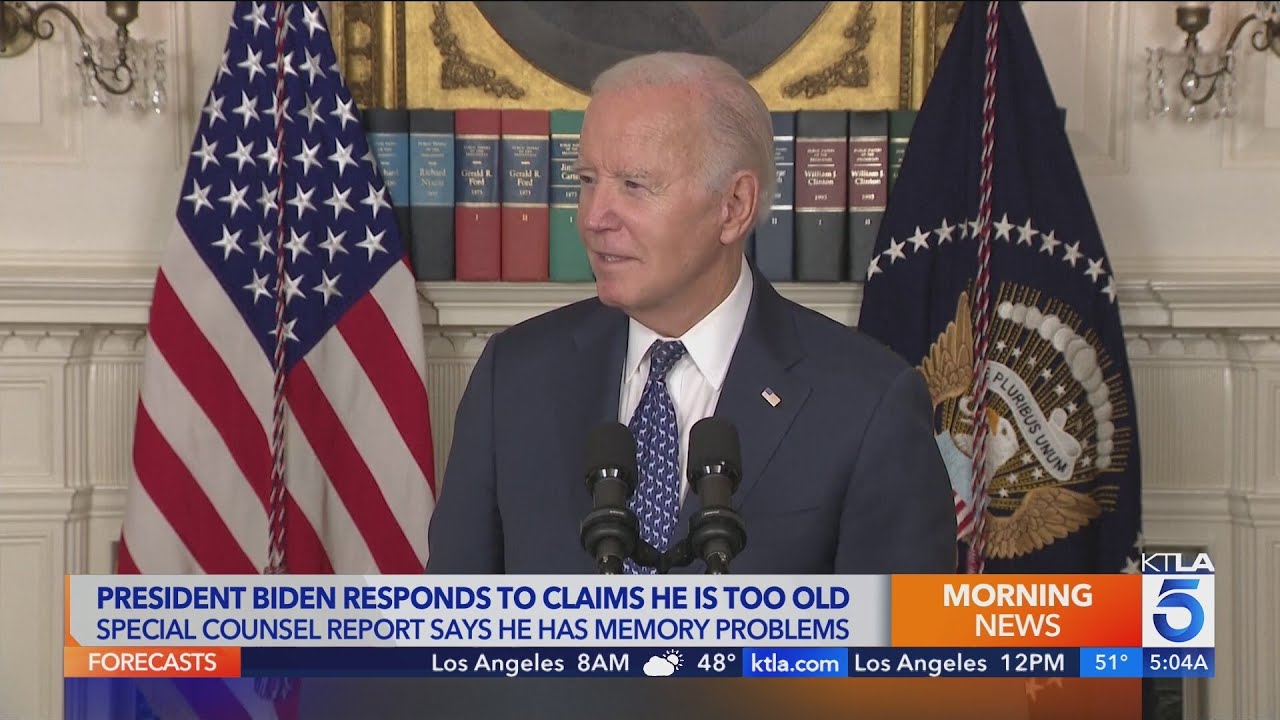 President Biden responds to claims he's too old
