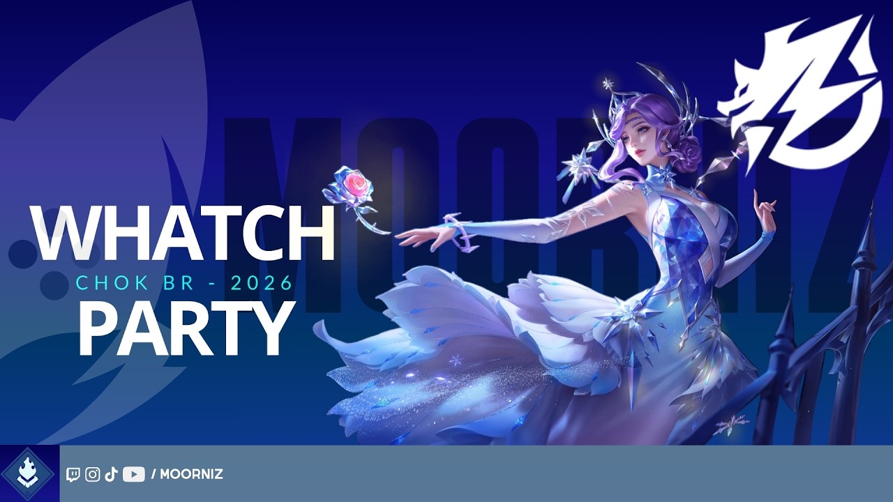 👑WHATCH PARTY | CHOK BR 2026 ❗SORTEIO❗HONOR OF KINGS #MOORNIZ  pt/br