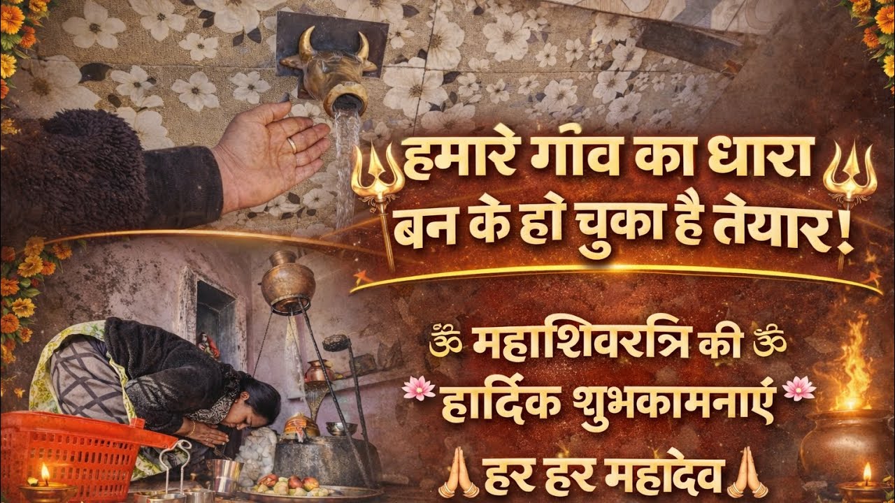 Hamare gaon ka Dhara Ban Gaye ho chuka hai taiyar 😍 Mahashivratri ki hardik shubhkamnaen 🔱🙏