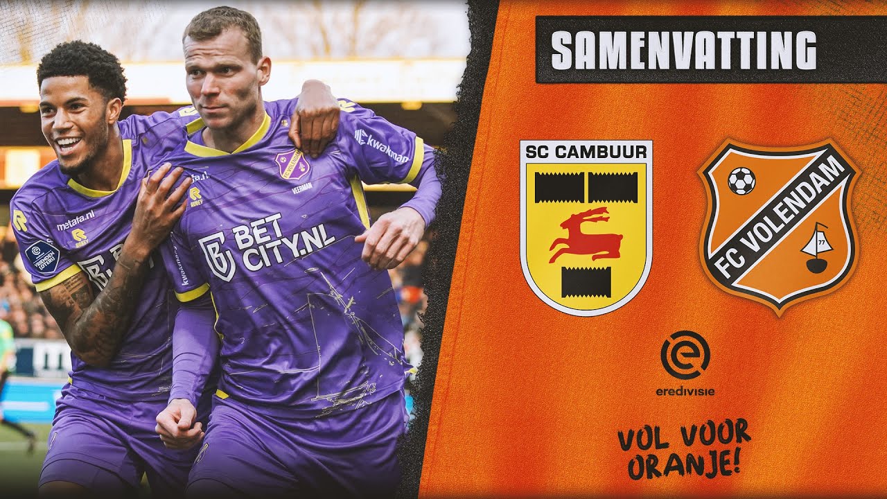 😍 Eerste Eredivisie-uitoverwinning in bijna 15 jaar | Samenvatting SC Cambuur - FC Volendam: 0 - 3