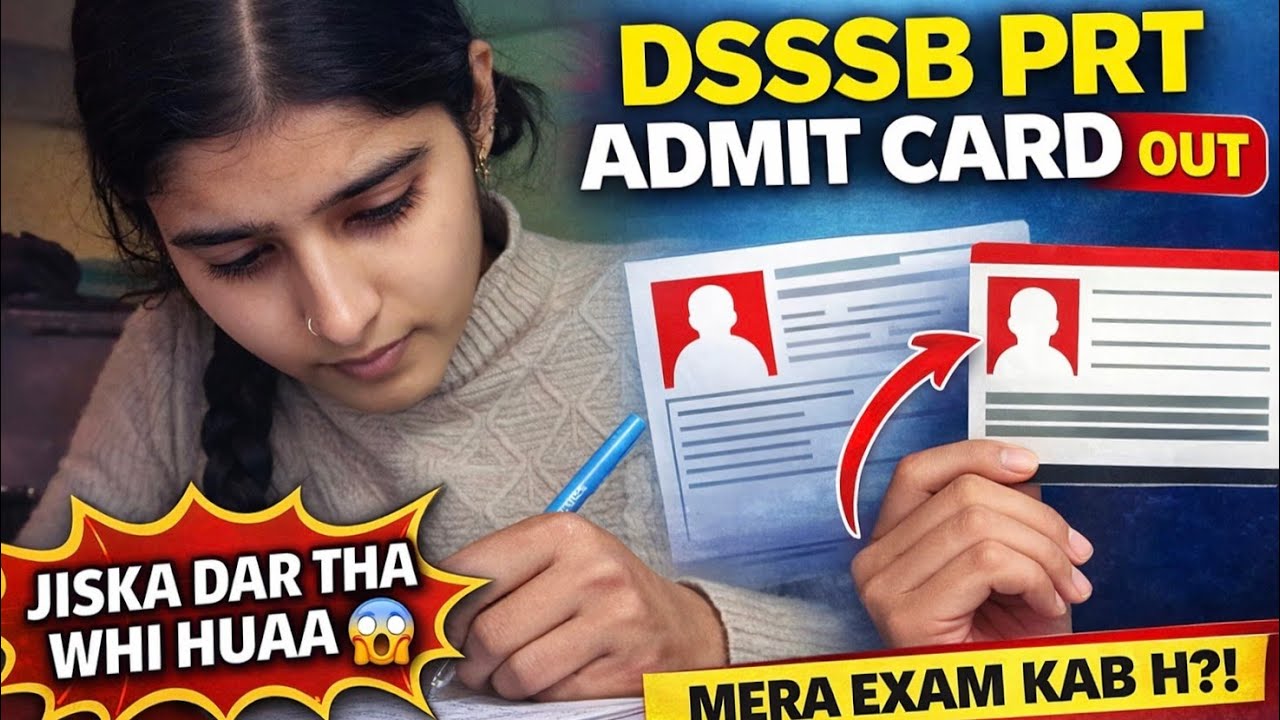 Finally DSSSB PRT admit card is out 😱 when is my exam? What should I study in the last time 💯✅ //...