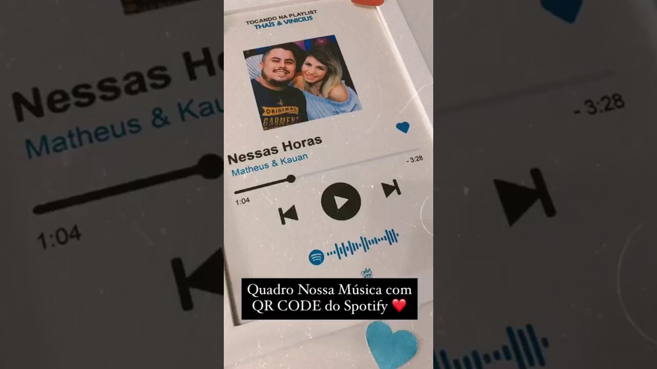 Quadro Personalizado Nossa M&uacute;sica Spotify