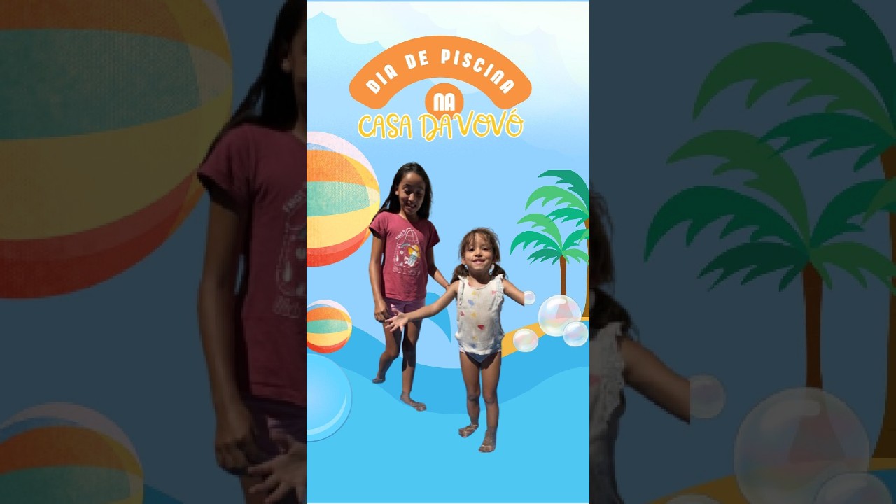Desafio na Piscininha! Quem Pulou Melhor? 😱💙 | Dia na Casa da Vó