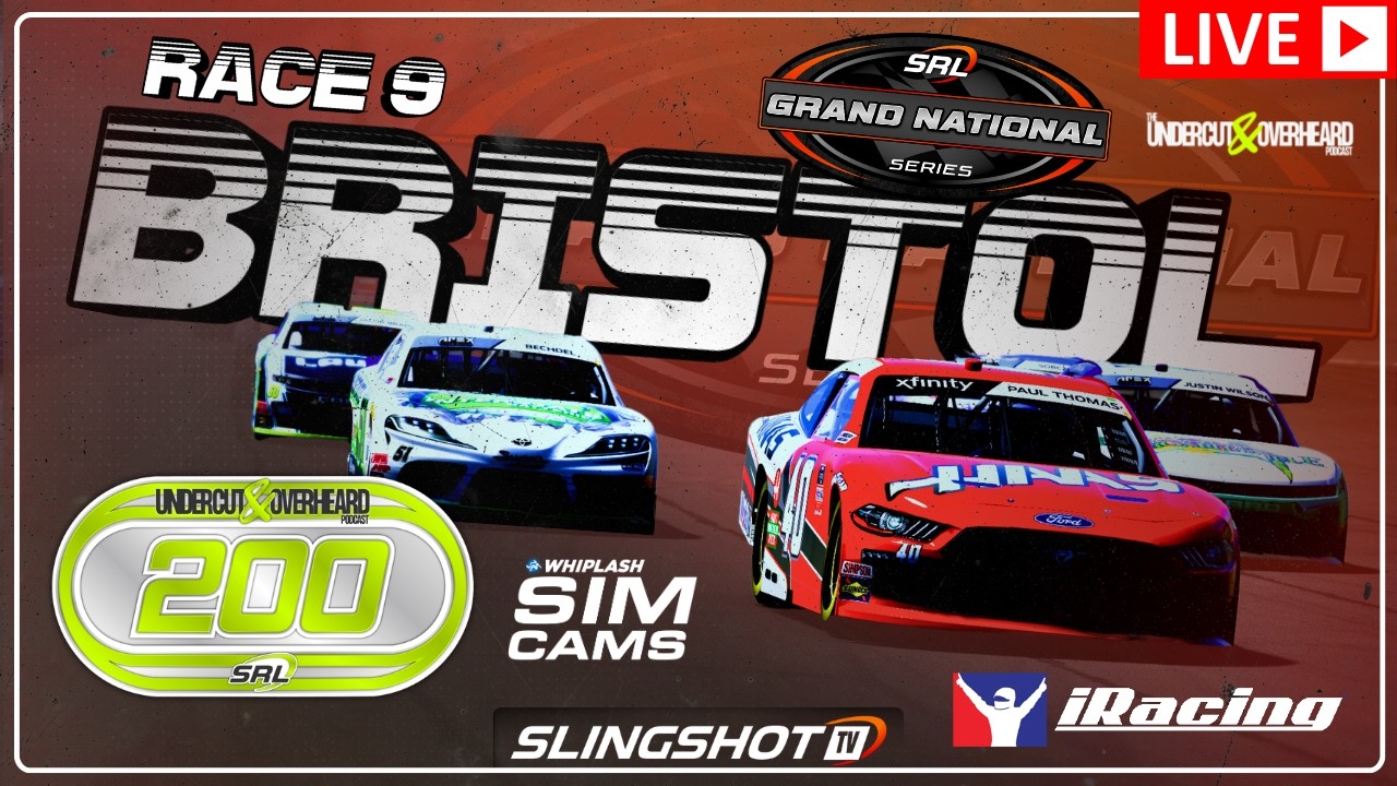 Its Bristol Baby! NASCAR Oreilly's Short Track Action iRacing LIVE |  SRL Grand National Rd. 9