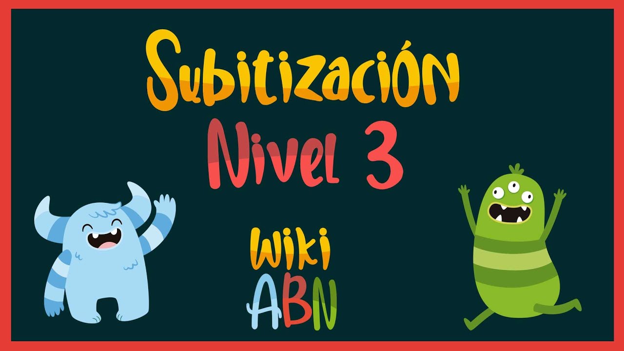 Subitizacion nivel 3 - WikiAbn - números 1 2 3 4 5 6