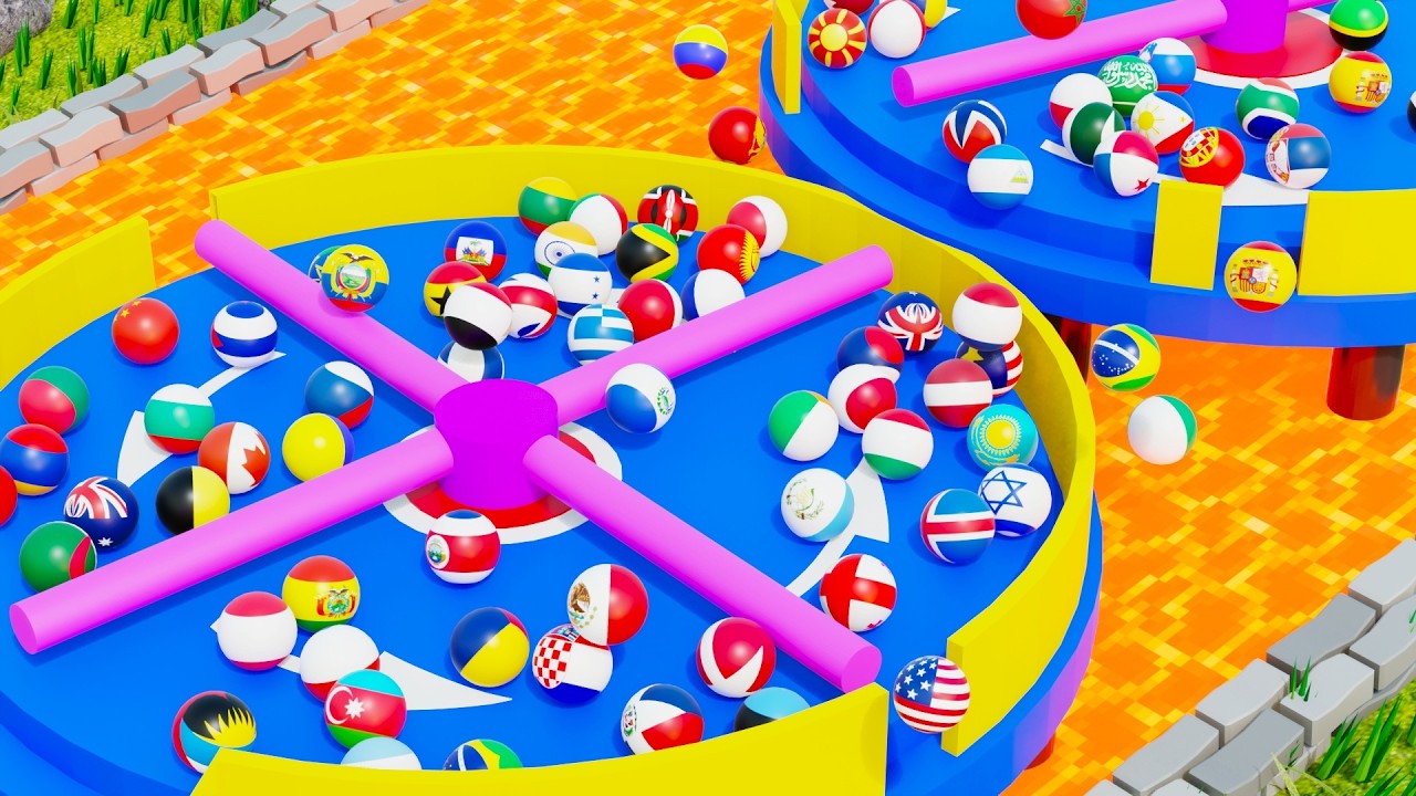 100 Marbles but ONLY 1 Survives - Extreme Lava Elimination (Marble Race World Cup)