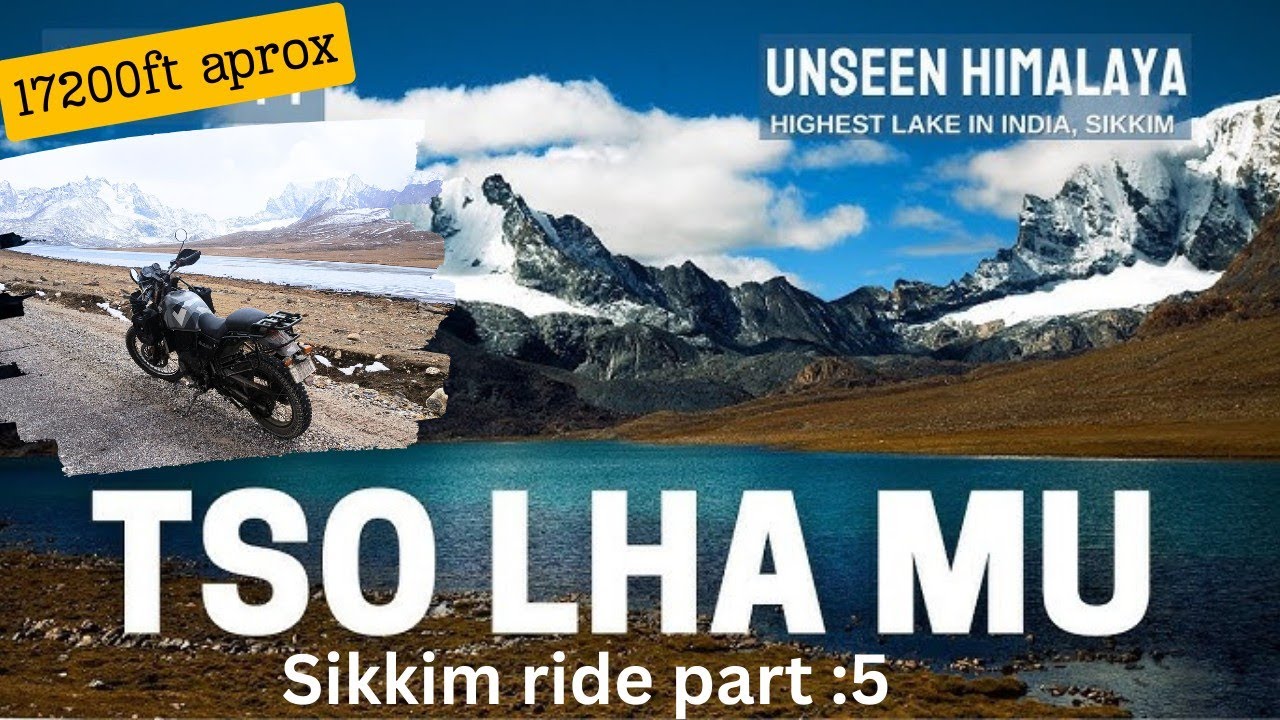 Tso Lhamo Lake from Gurudangmar  by bike | hidden gem of north Sikkim #tsolhamolake | Cholamu Lake.