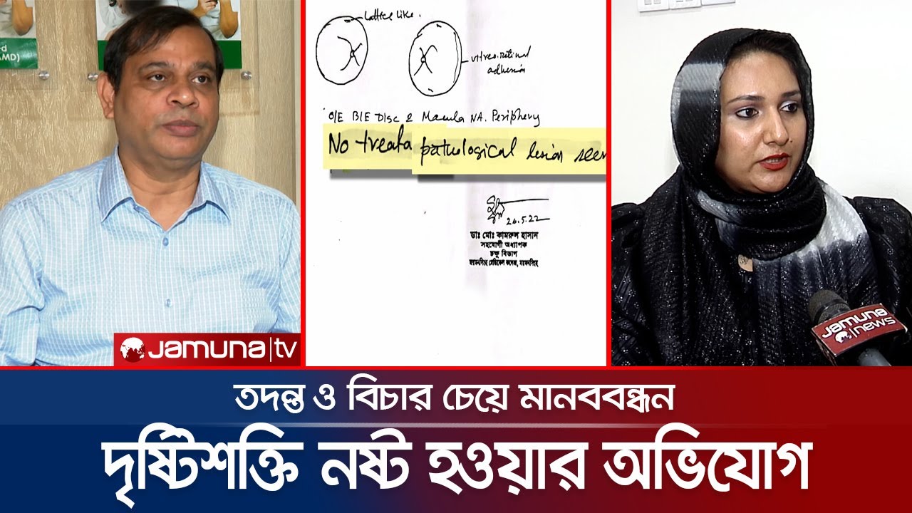 ভুল চিকিৎসায় দৃষ্টিশক্তি  হারানোর অভিযোগ চিকিৎসকের! | Mymensing News | Wrong Treatment