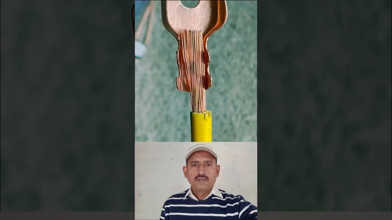 🔧 Perfect Copper Cable Crimping Trick#ElectricalWork #WiringTips #LifeHacks ⚡