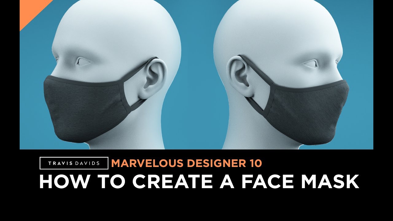 Marvelous Designer 10 - How To Create A Face Mask