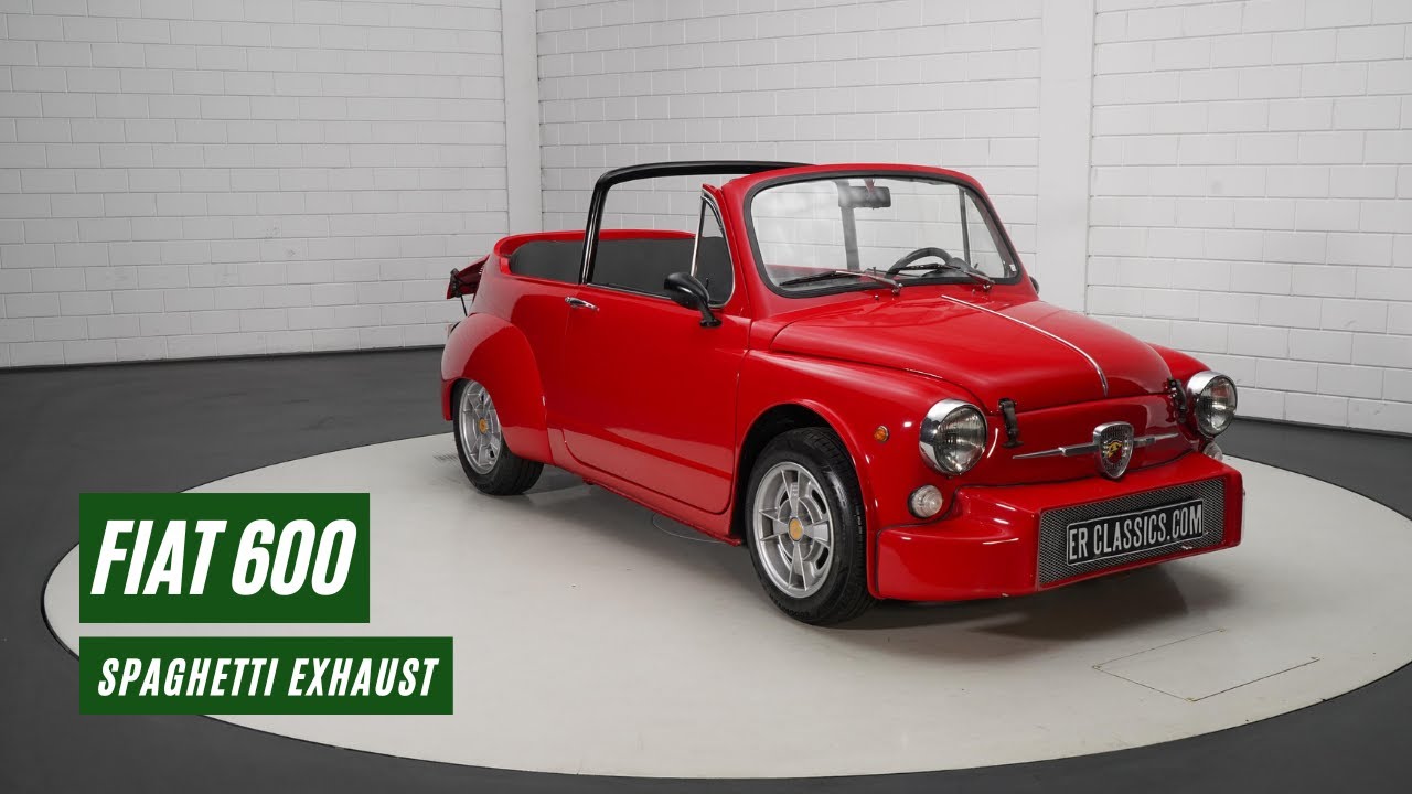 Fiat 600 Cabriolet | Abarth Look | Unique | 1973 -VIDEO- www.ERclassics.com